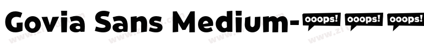 Govia Sans Medium字体转换
